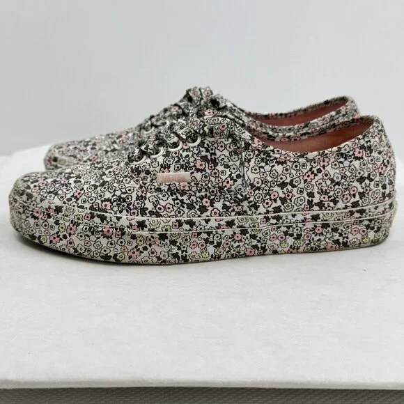 Vans Unisex Multicolor Floral Canvas Sneakers Lace Up Low Top 721356 Sz 6.5M/8W - Picture 2 of 13